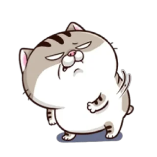 Sticker Fat Cat Ami @StickersCloud - 4