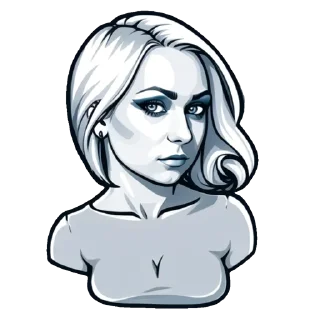 Стикер Стикеры с вашим лицом ➡️ @Stikitty_bot - 5