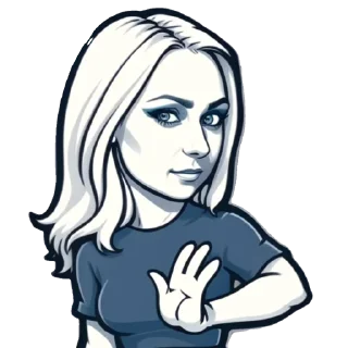 Стикер Стикеры с вашим лицом ➡️ @Stikitty_bot - 6