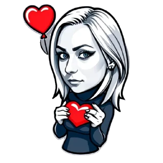 Стикер Стикеры с вашим лицом ➡️ @Stikitty_bot - 7