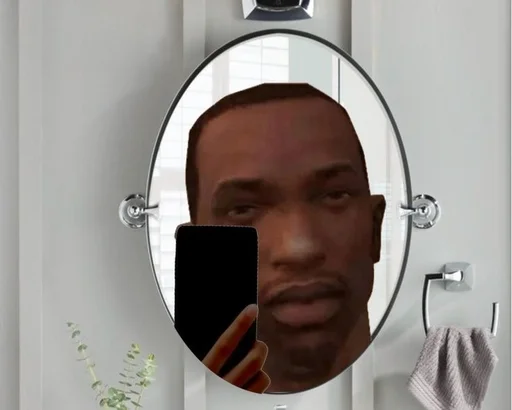 bathroom human face man