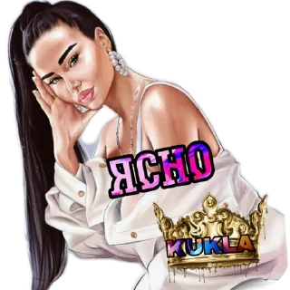 Стикер КУКЛА @TgEmodziBot - 10