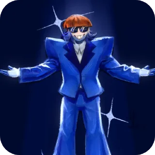 Sticker @TgEmodziBot Немец самый лучший художник 3 - 5