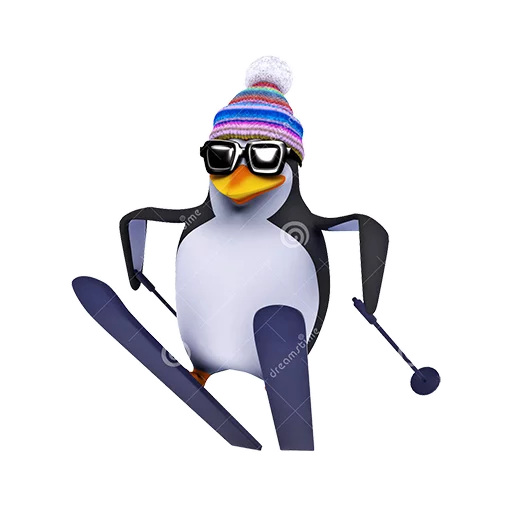 snowboarding skiing cartoon