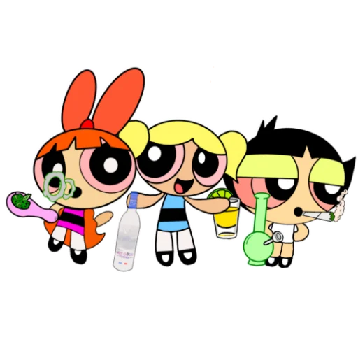 Sticker stonedcartoons - 1