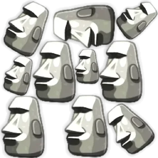 Sticker Моаи • @TgStickery - 8