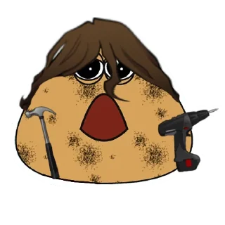 Sticker strade cute pou - 0