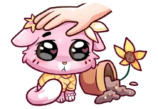 Sticker @stickers_vk Клубничная Ванилька без текста - 3