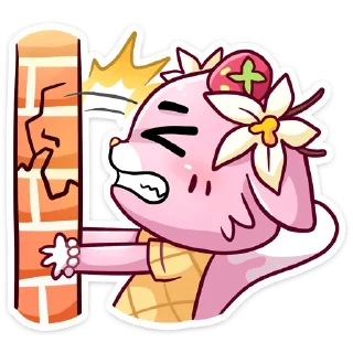 Sticker @stickers_vk Клубничная Ванилька без текста - 10