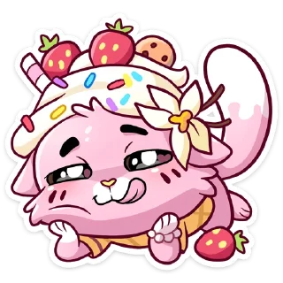 Sticker Клубничная Ванилька (@TgSticker) - 3