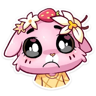 Sticker Клубничная Ванилька @TgStickerc - 8