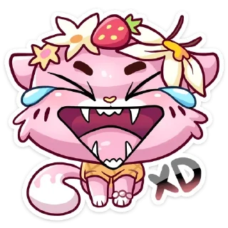 Sticker Клубничная Ванилька @TgStickerc - 3