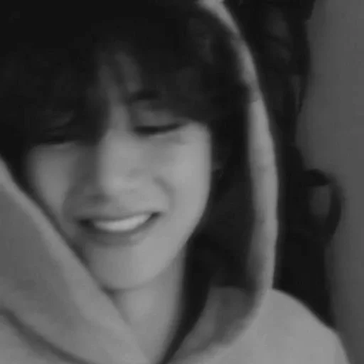 person human face black and white