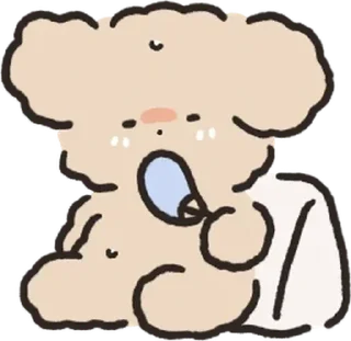 Sticker 복슬복슬 아기푸들이랑 놀아주세요! 5 By @KakaoEmoticon - 3