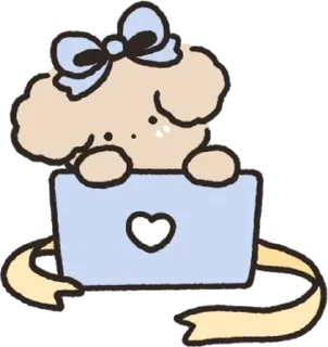 Sticker 복슬복슬 아기푸들이랑 놀아주세요! 5 By @KakaoEmoticon - 4