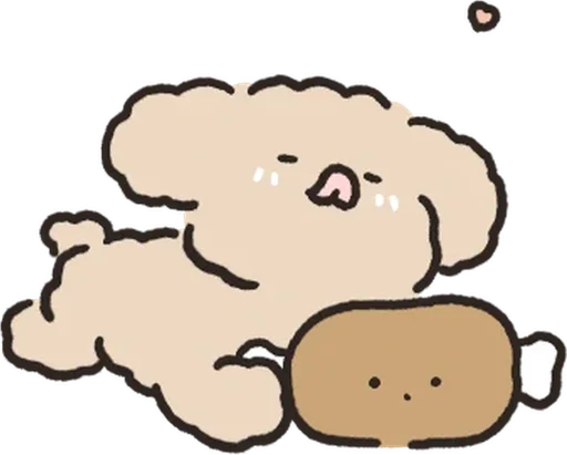 복슬복슬 아기푸들이랑 놀아주세요! 5 By @KakaoEmoticon - 