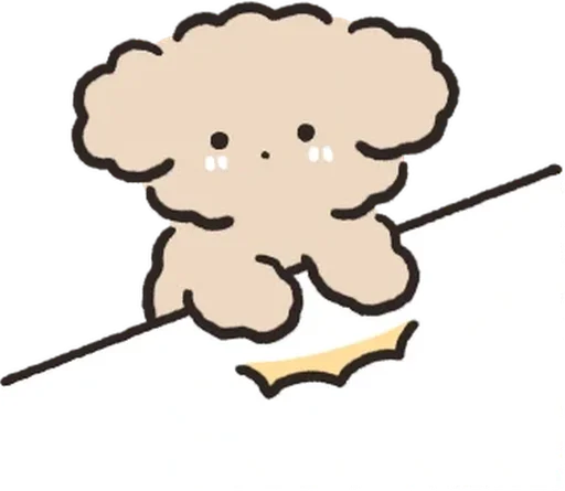 Sticker 복슬복슬 아기푸들이랑 놀아주세요! 5 By @KakaoEmoticon - 7