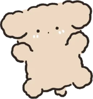 Sticker 복슬복슬 아기푸들이랑 놀아주세요! 5 By @KakaoEmoticon - 6