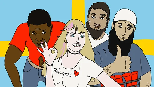 человеческое лицо мультипликация иллюстрация