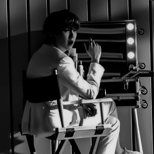 black and white person clothing