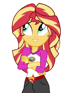 Стикер @mlpstickers Sunset Shimmer pack - 10