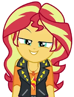 Стикер @mlpstickers Sunset Shimmer pack - 11