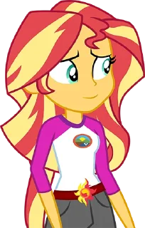 Стикер @mlpstickers Sunset Shimmer pack - 3