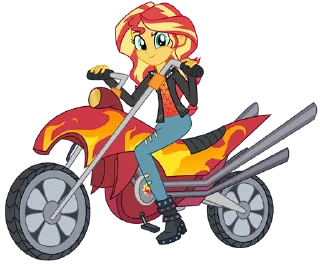 Стикер @mlpstickers Sunset Shimmer pack - 7