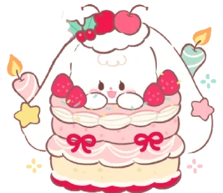 Sticker 🤶🏻 new year ( ◜‿◝ ) @svalkablin - 11