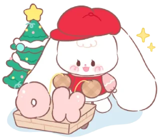 Sticker 🤶🏻 new year ( ◜‿◝ ) @svalkablin - 6