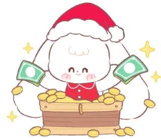 Sticker 🤶🏻 new year ( ◜‿◝ ) @svalkablin - 3