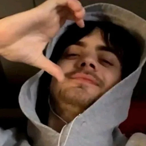 person human face hood