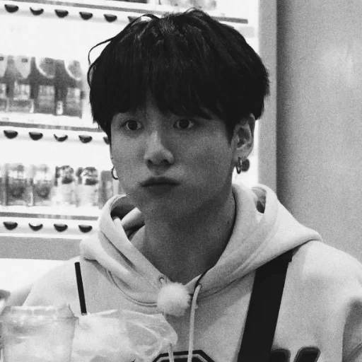 person human face black and white