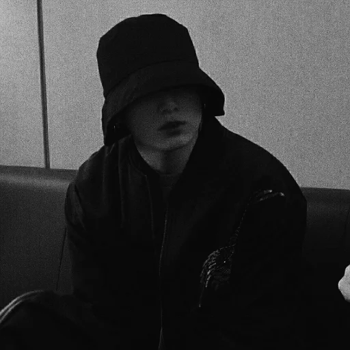 human face black and white person