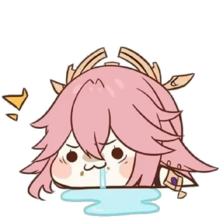 Стикер YAE MIKO🩷🍥💮🪷 (@emopix) - 1