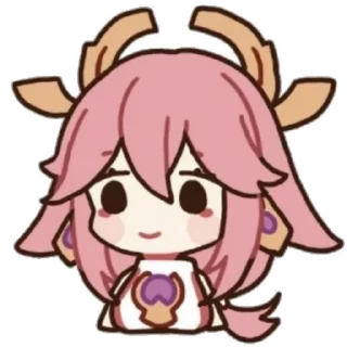 Стикер YAE MIKO🩷🍥💮🪷 (@emopix) - 2