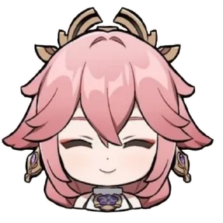 Стикер YAE MIKO🩷🍥💮🪷 (@emopix) - 11