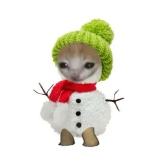 Стикер НГ HAPPY CAT  (@emopix) - 4