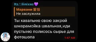 Стикер Ты хавальню свою закрой шмарамойка швальная @temy_yazyki_bot - 7