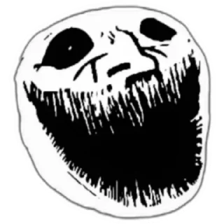 Sticker troll face (@emopix) - 6