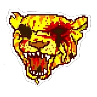 Sticker Hotline Miami маски (@emopix) - 0