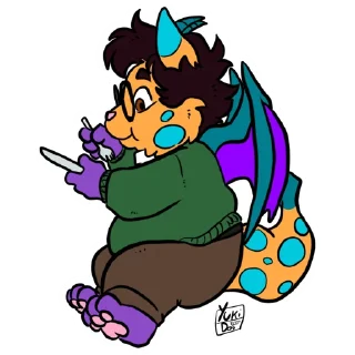 Sticker Talps the Dracat by Yuki - 0