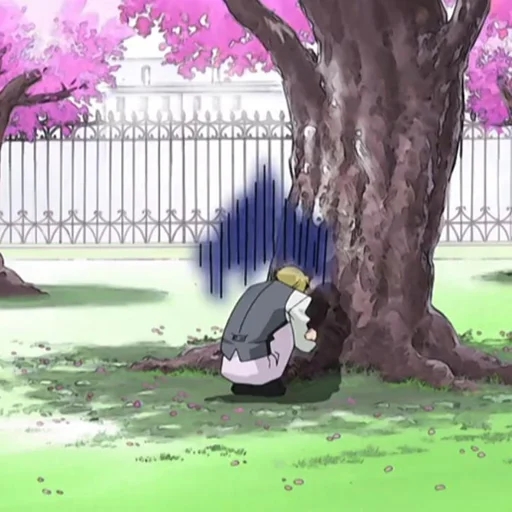 дерево мультфильм живопись