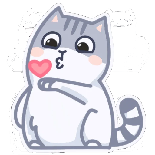 Sticker серый персик. - 10