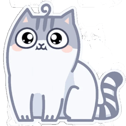 Sticker серый персик. - 8