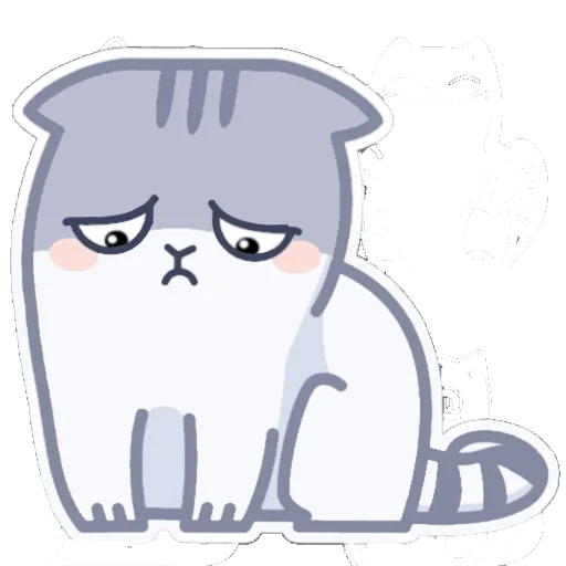 Sticker серый персик. - 6