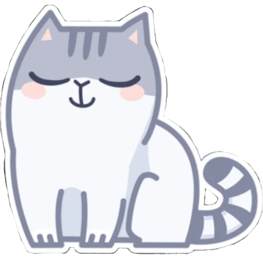 Sticker серый персик. - 5