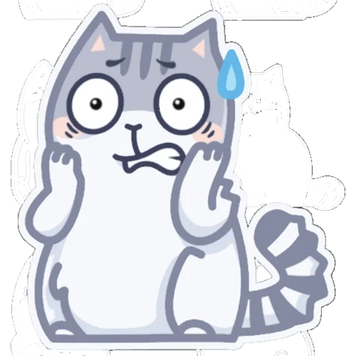 Sticker серый персик. - 4