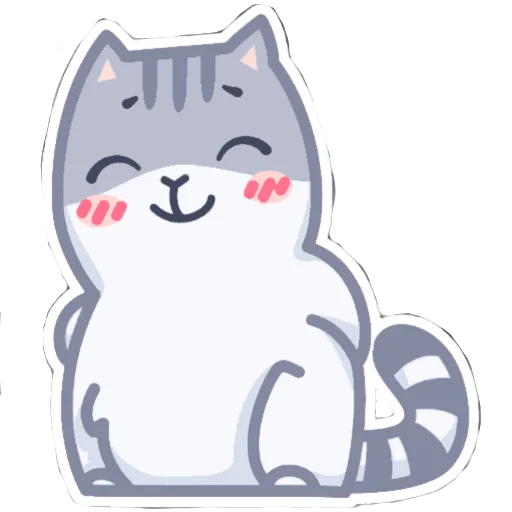 Sticker серый персик. - 0