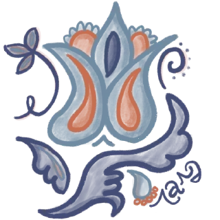 Sticker tatar flowers ornament - 4